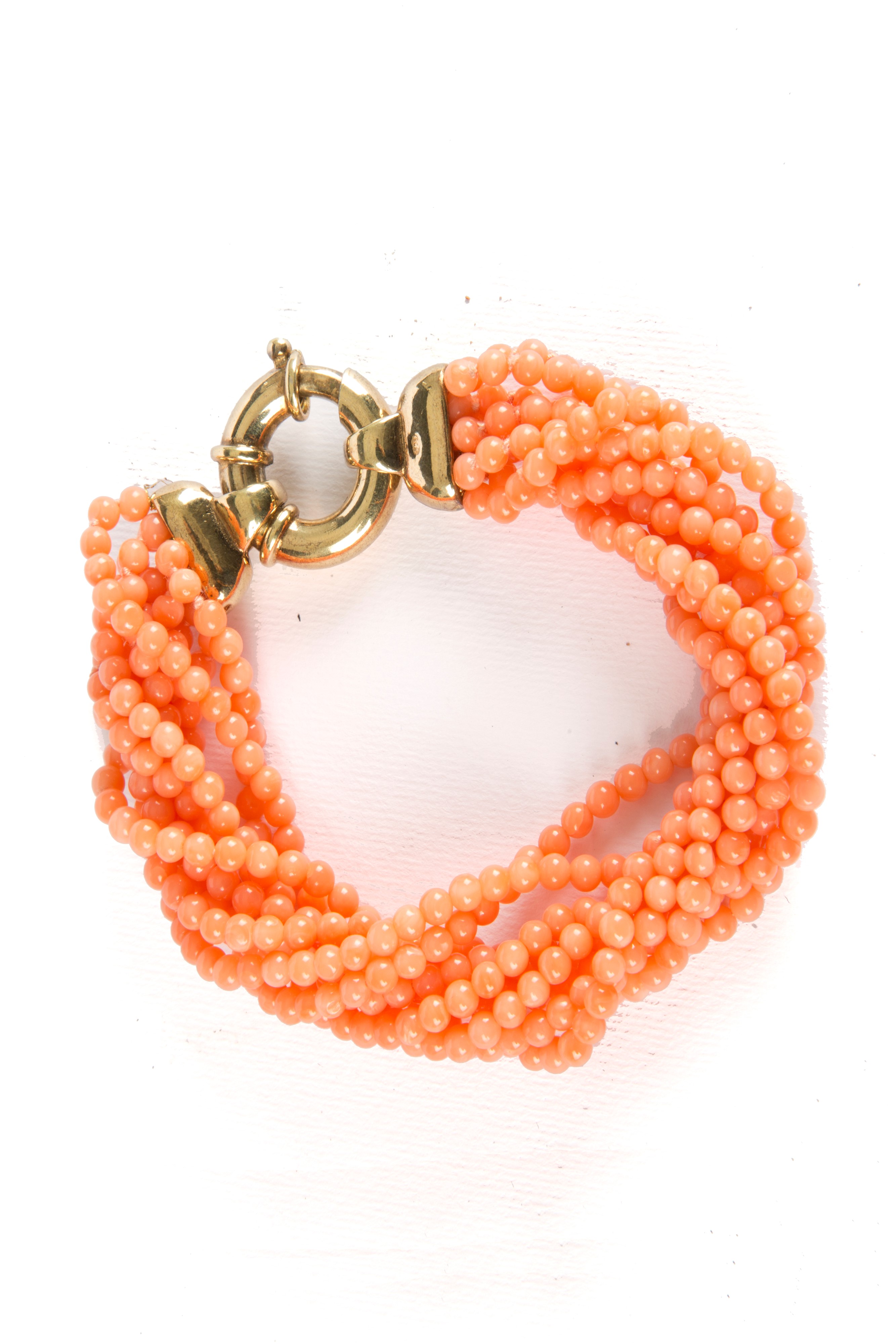 Collana e bracciale in corallo rosa