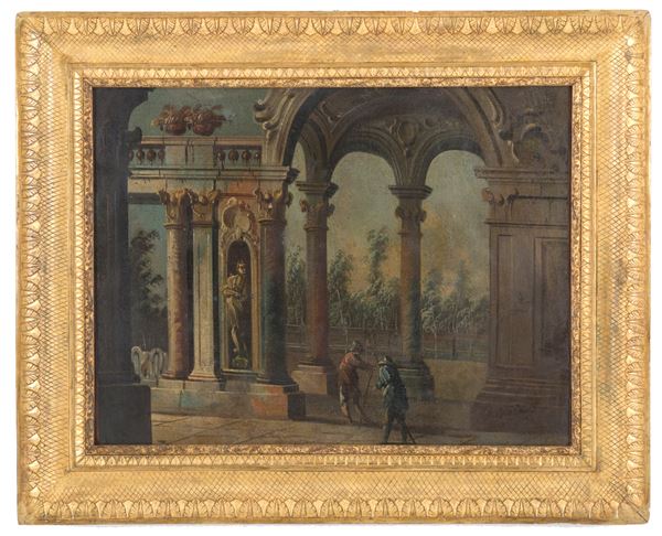 Painting "ARCHITECTURE WITH CHARACTERS"