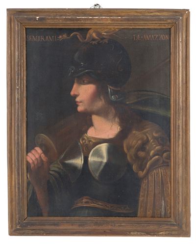 Dipinto "amazzone Semiramide"