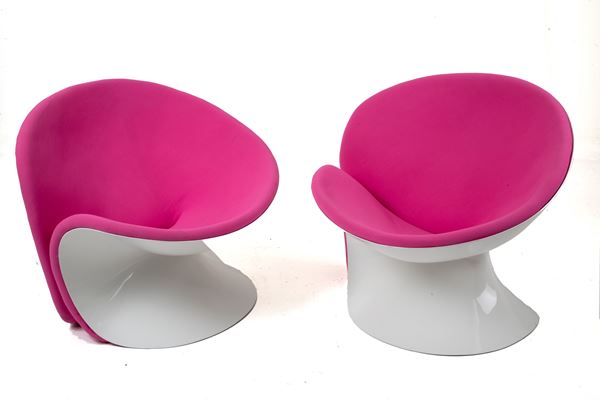 JEAN-PIERRE LAPORTE - Pair of Girolle armchairs for THONET