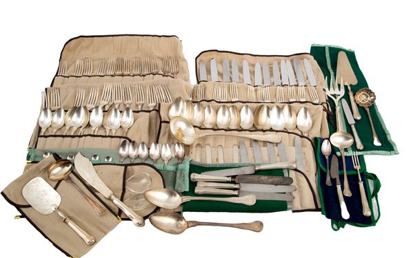 CHRISTOFLE silver plated cutlery set