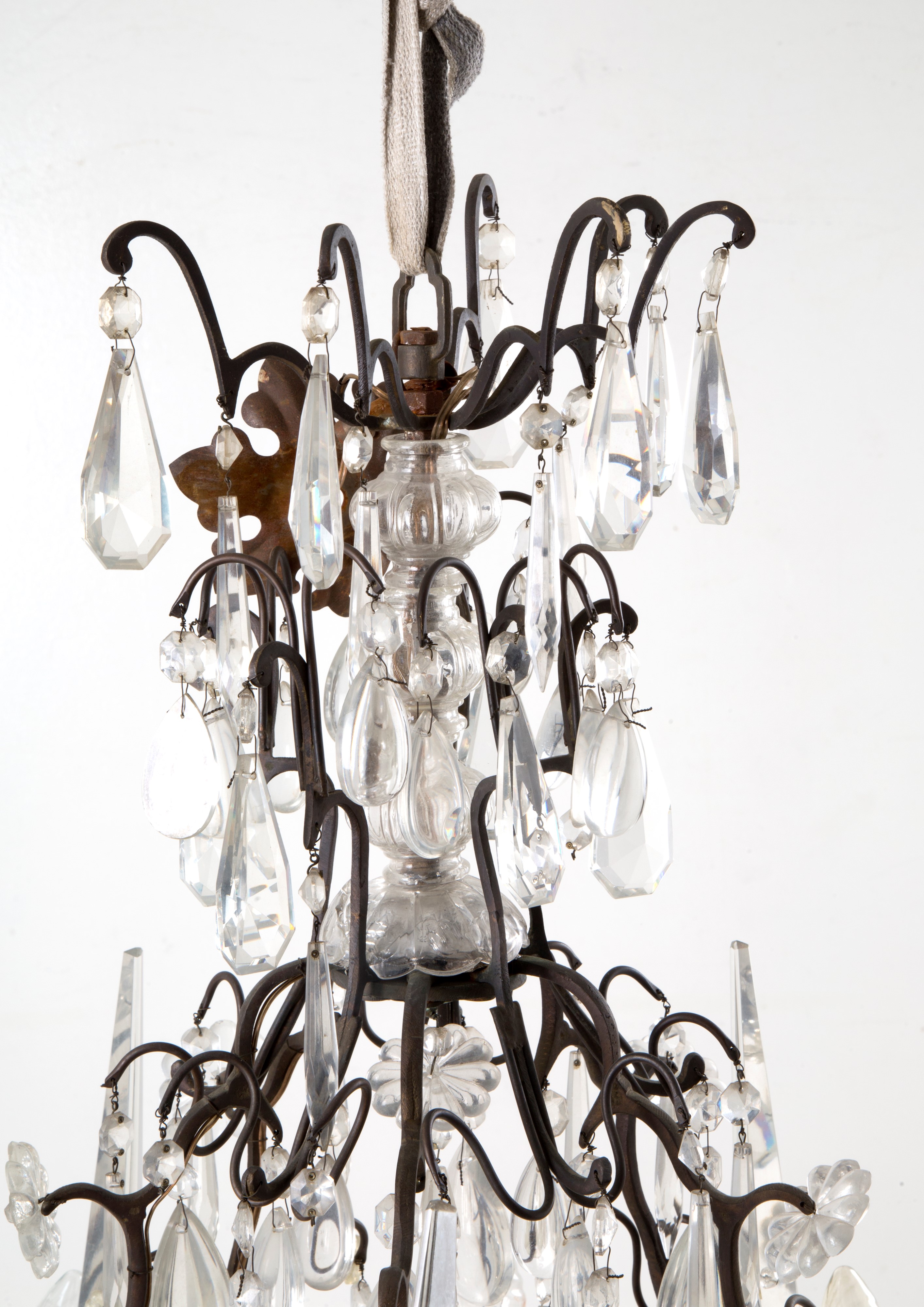 Lampadario in Ottone Brunito