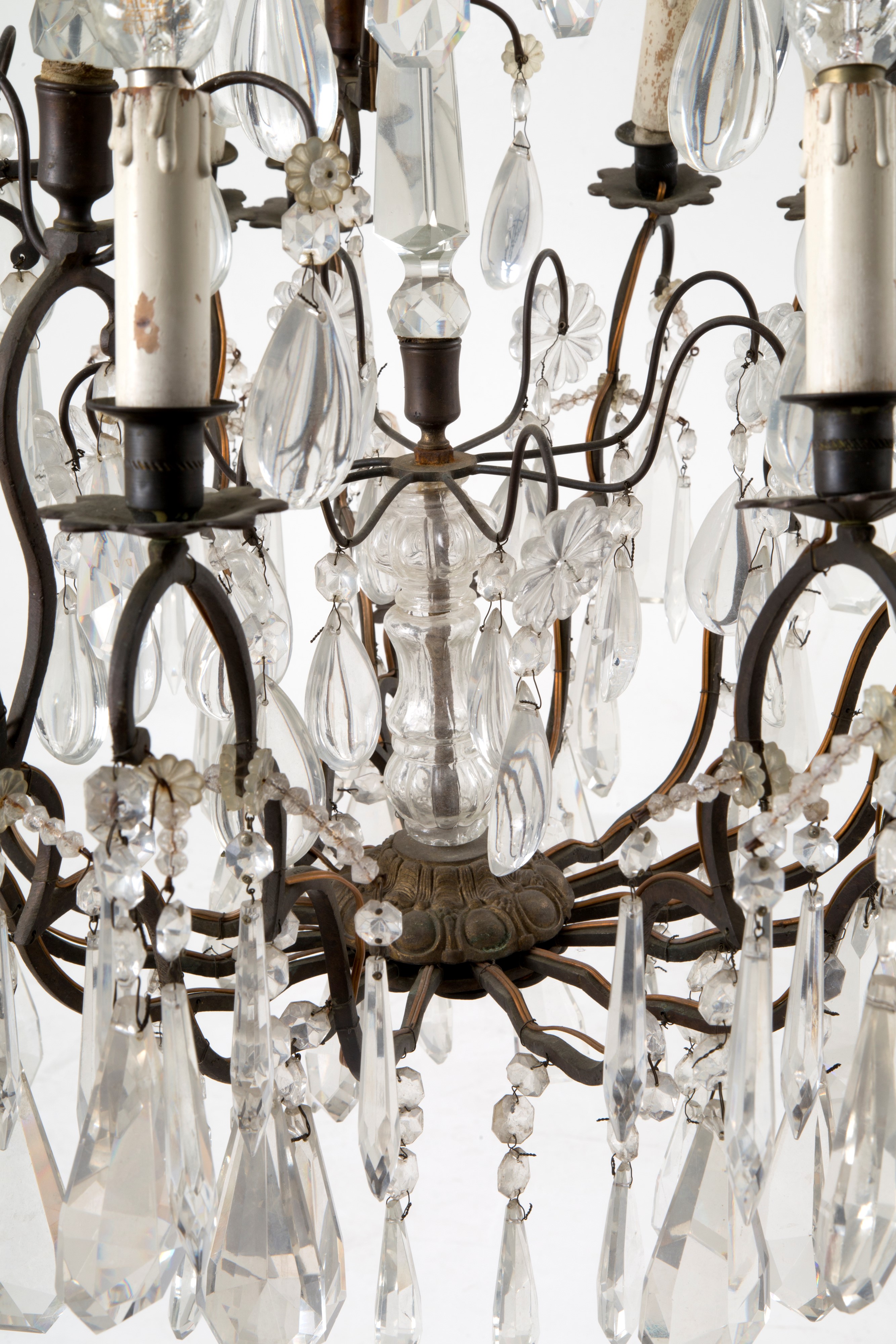 Lampadario in Ottone Brunito