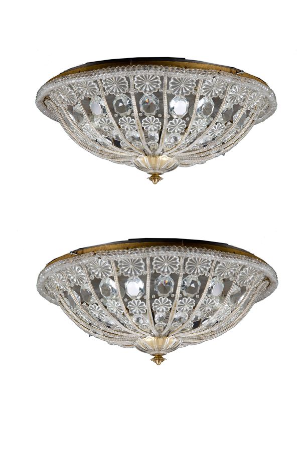 Pair of ceiling lights