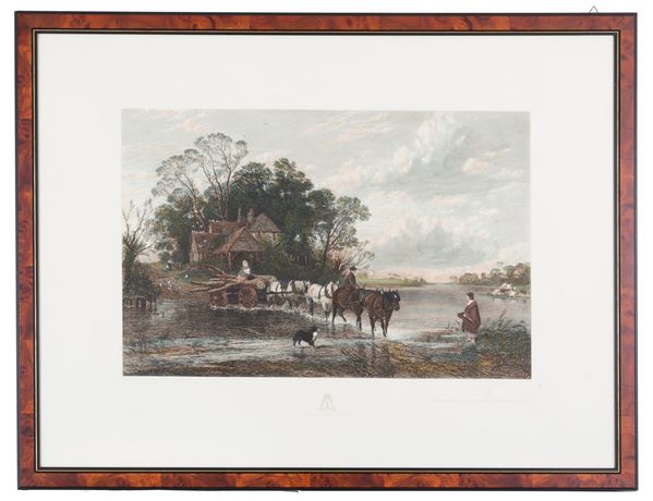Print "LANDSCAPE WITH HORSES"