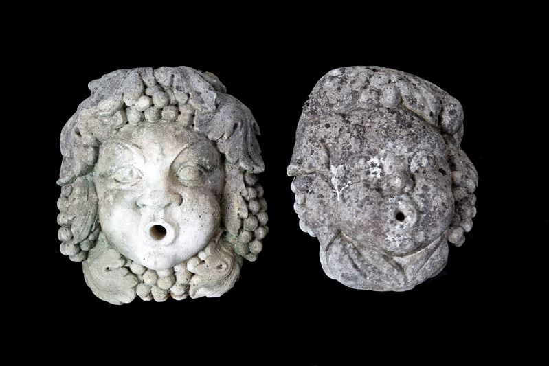 Coppia di mascheroni "BACCO"