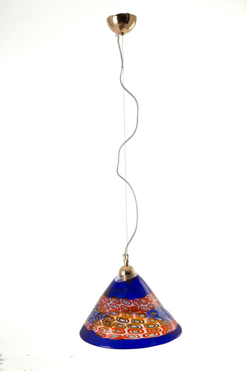 Lampadario in Pasta di Vetro