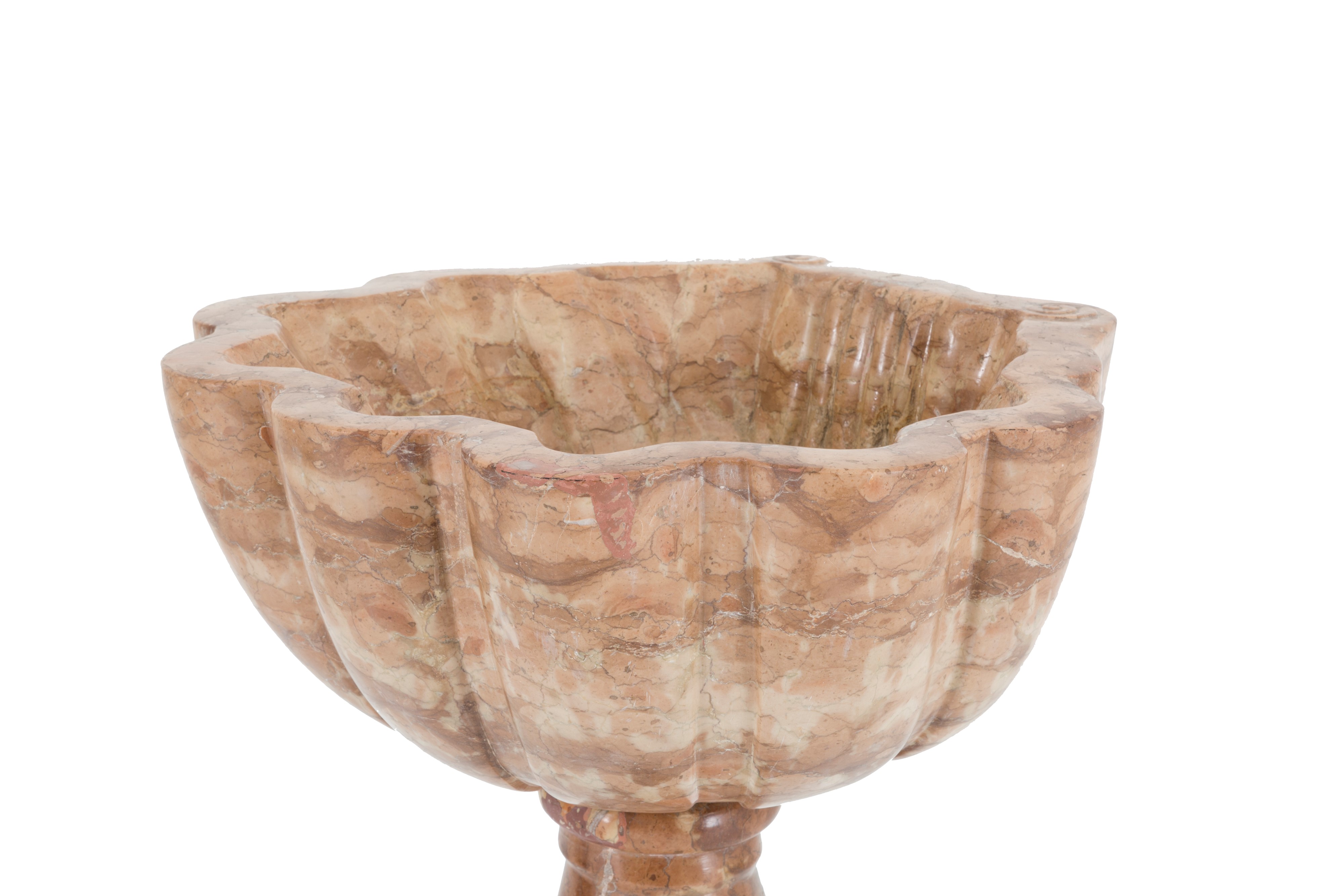 Vasca con Colonna in Marmo