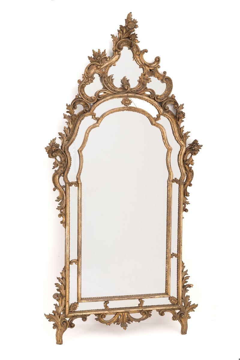 Specchiera dorata a mecca