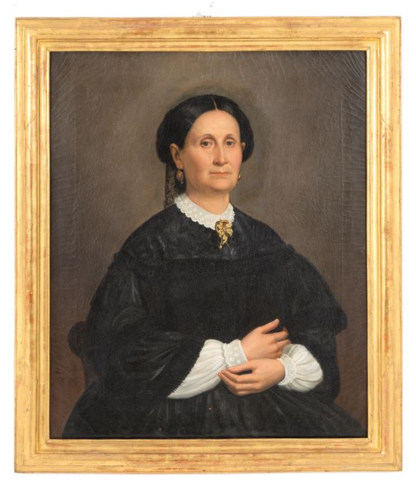GIUSEPPE MARTORELLI - Painting "FEMALE PORTRAIT"