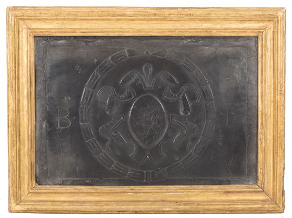 Slate plaque with frame
