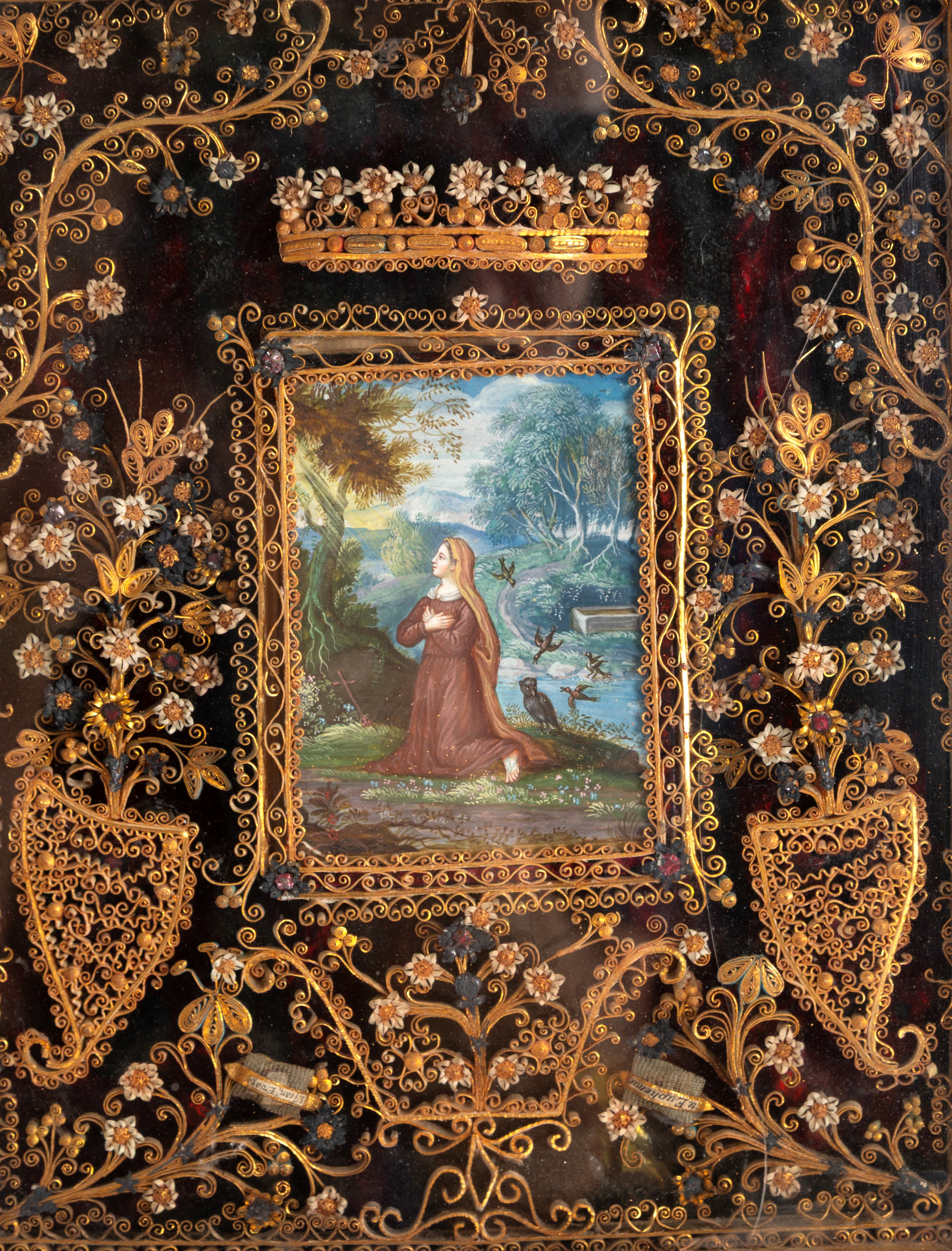 Coppia di ex voto 'SAN FRANCESCO' e 'MARIA MADDALENA IN PREGHIERA'