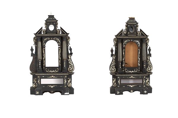 Pair of small temples