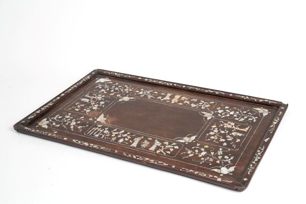 Mother of pearl inlaid tray
