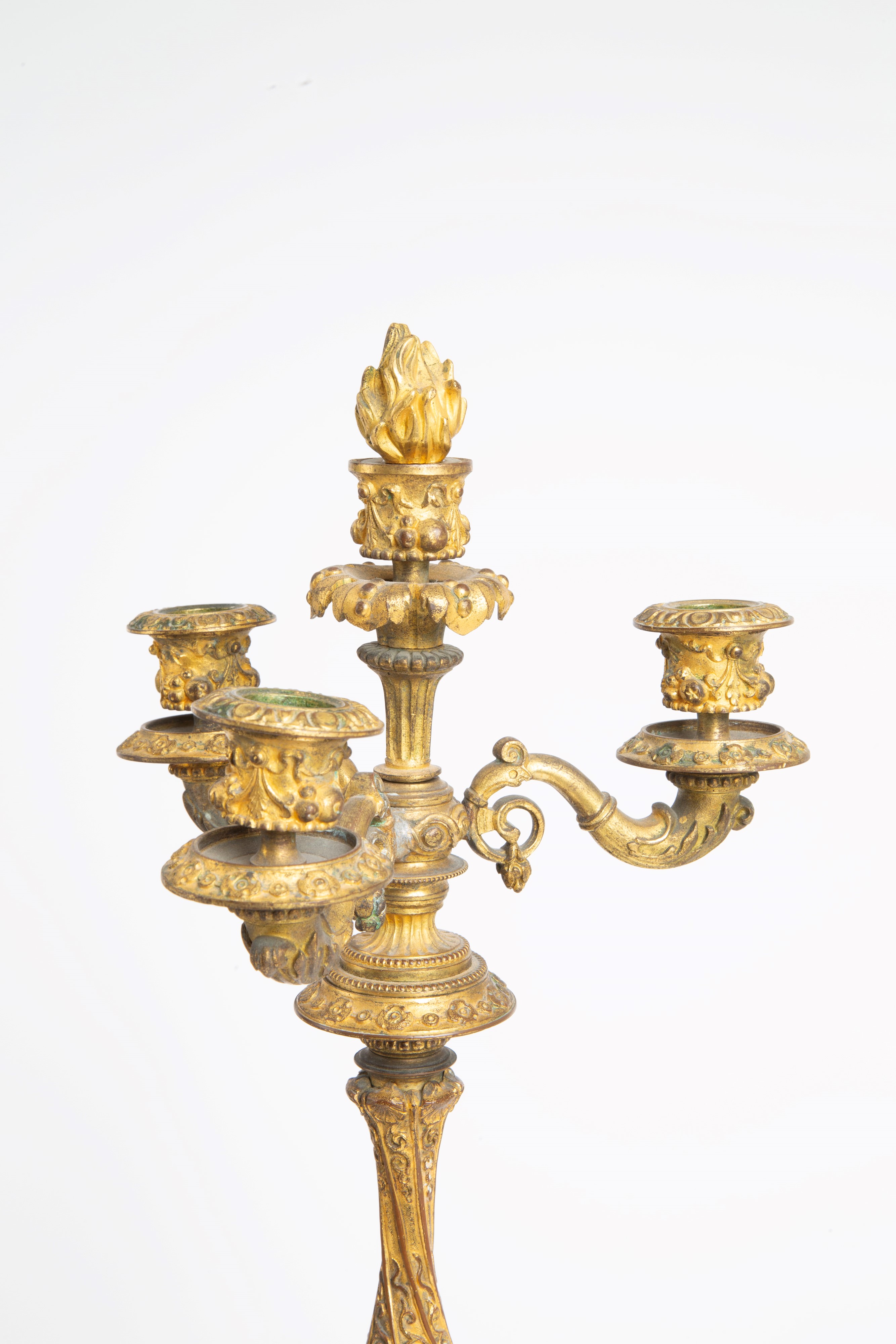 Trittico in Bronzo Cesellato e Dorato