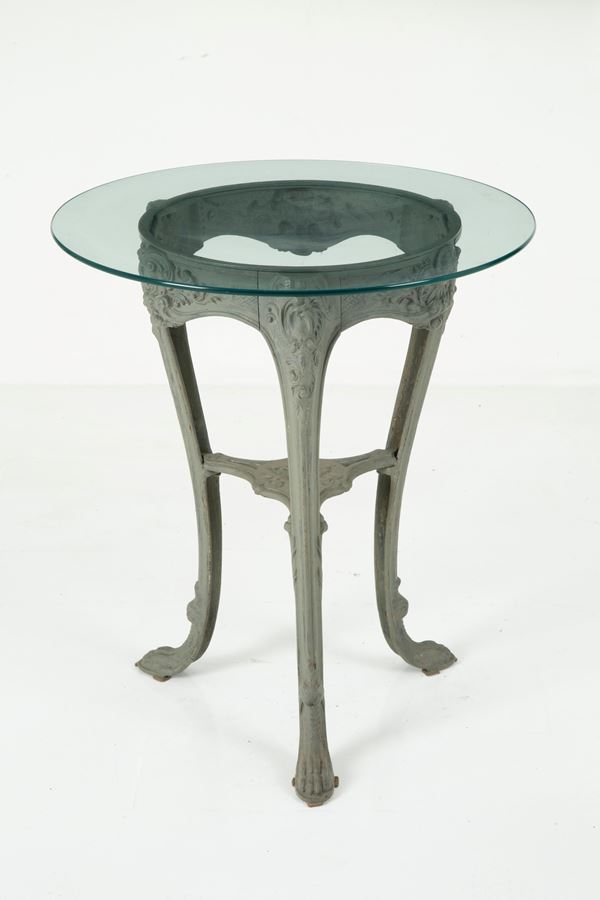 Cast iron coffee table