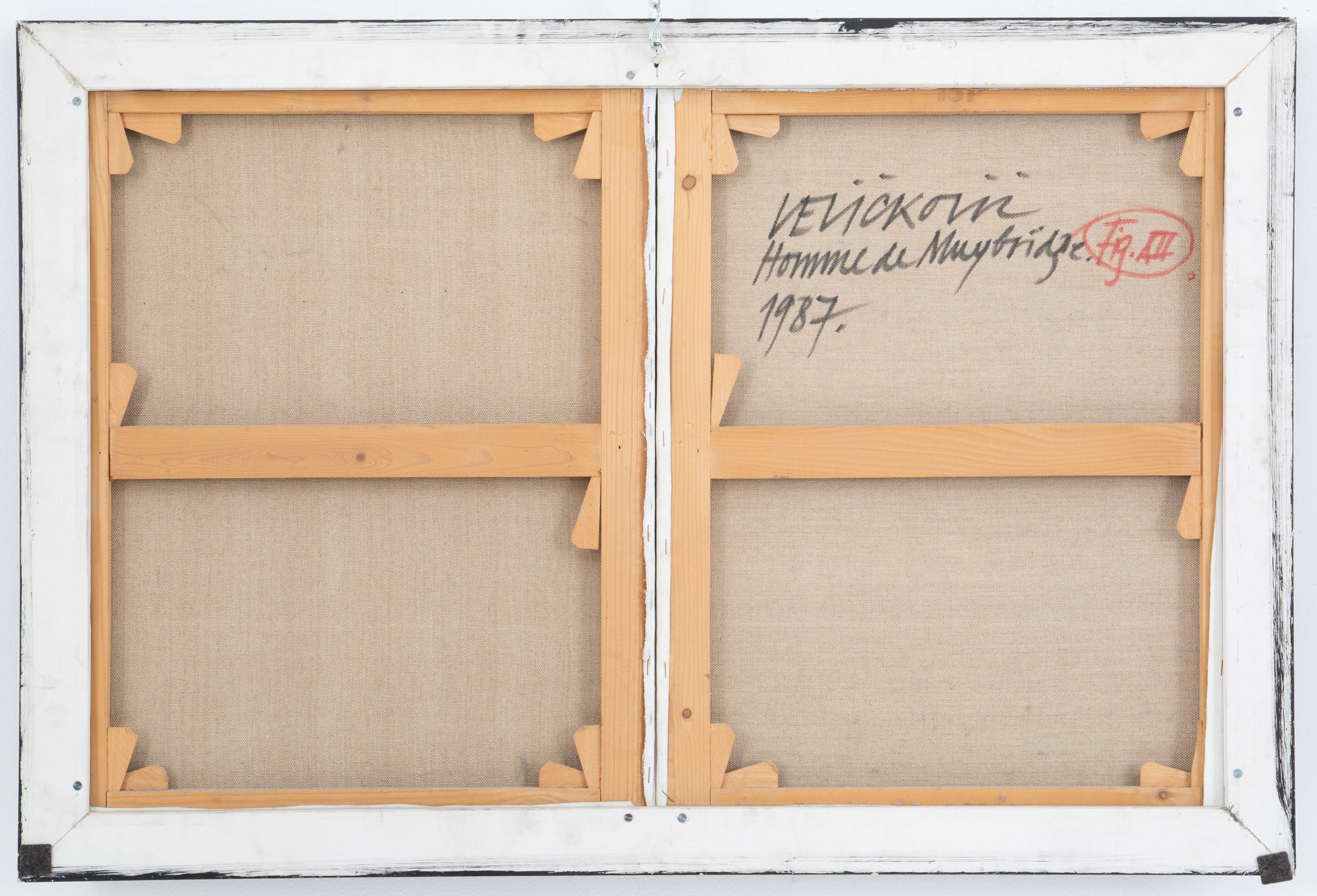 Vladimir Velickovic - Dipinto "homme De Muybridge Fig. XII"