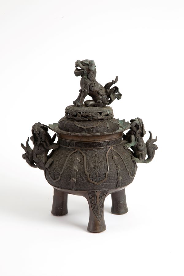 Meji Bronze Censer