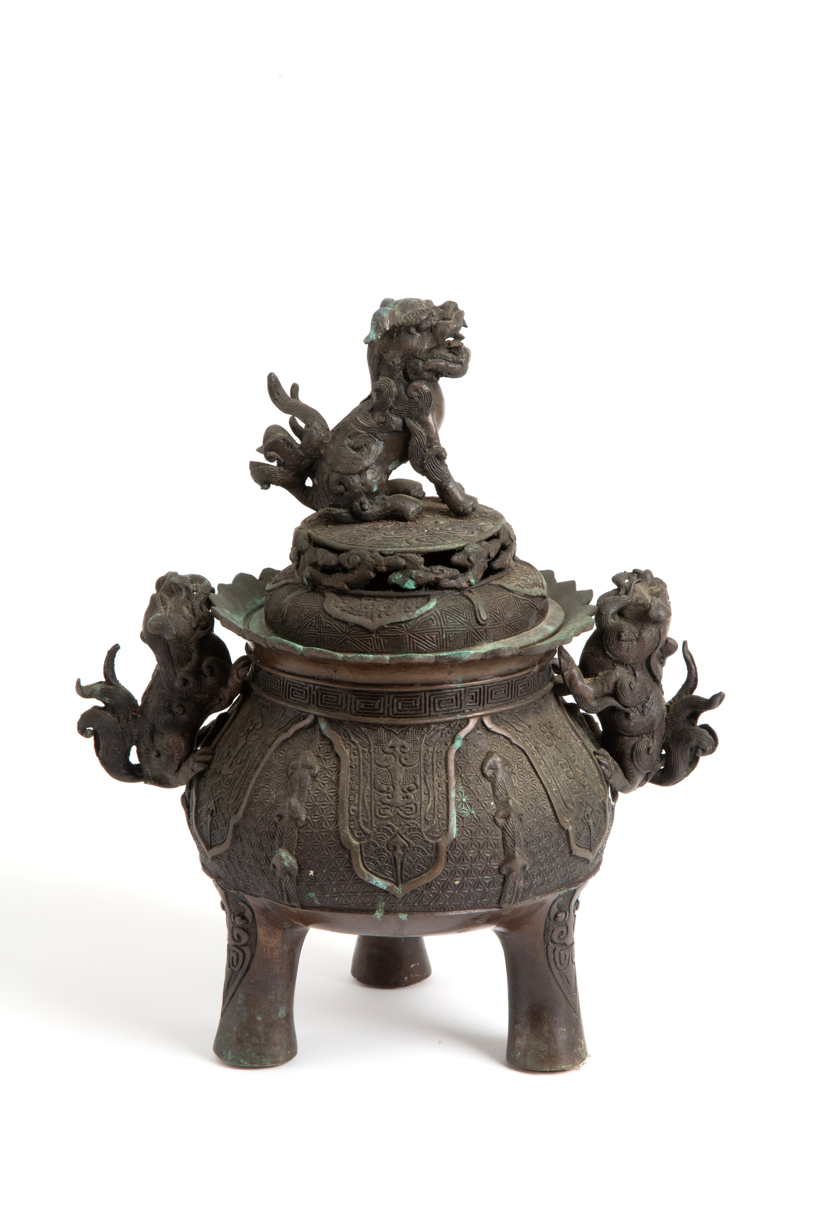 Incensiere in bronzo Meji