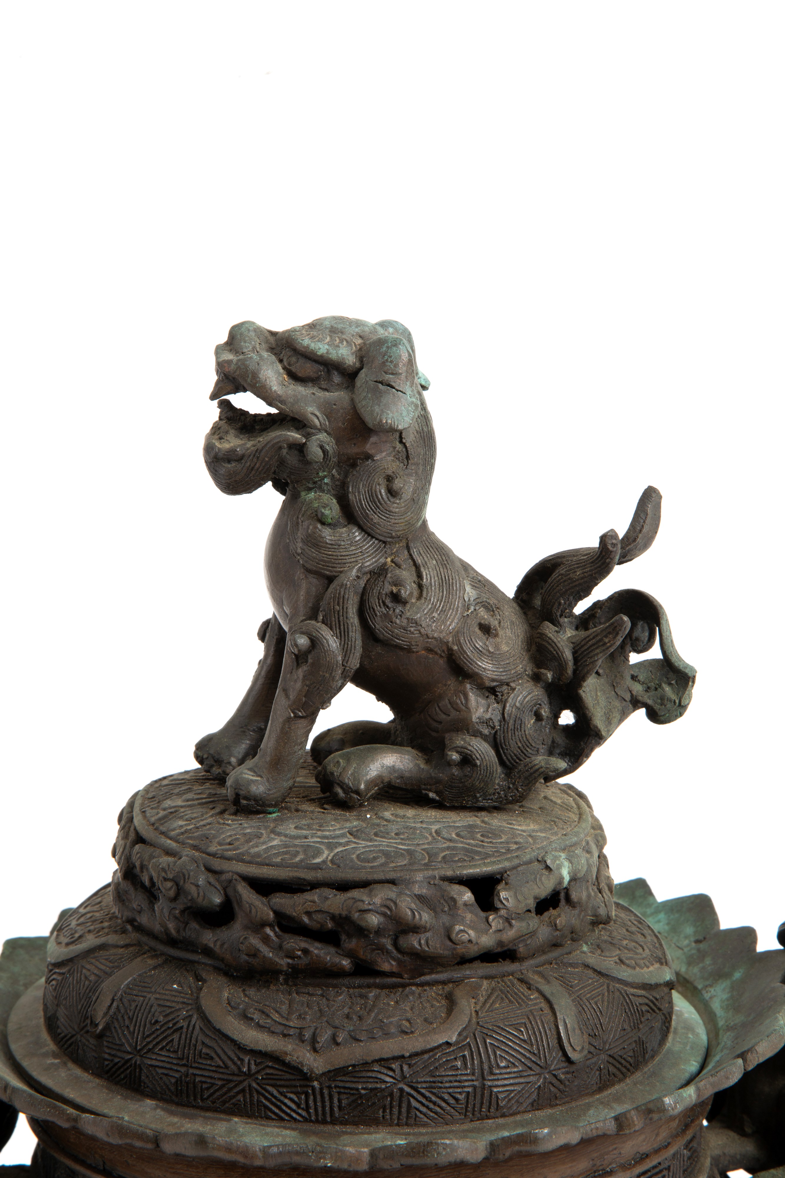 Incensiere in bronzo Meji