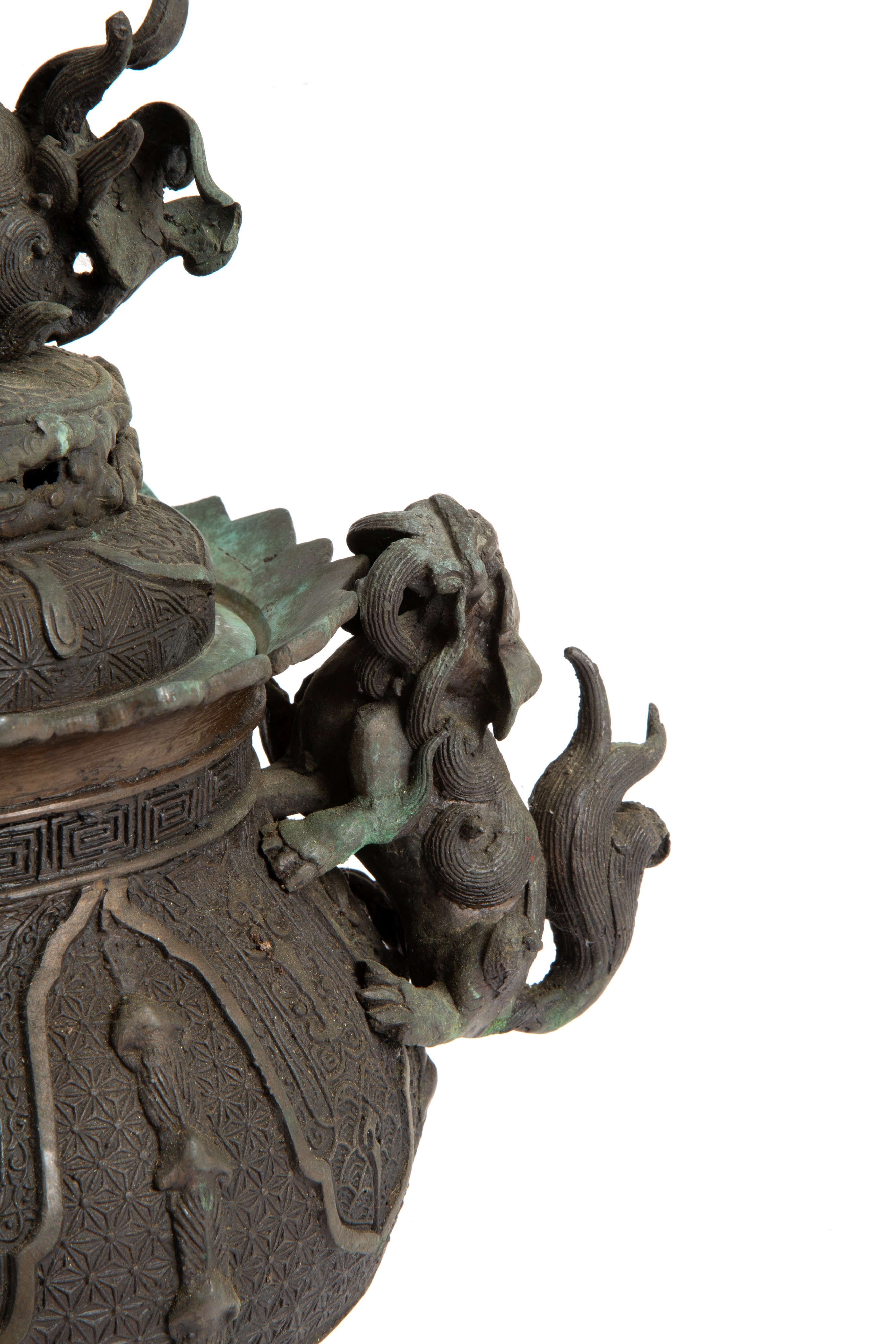 Incensiere in bronzo Meji