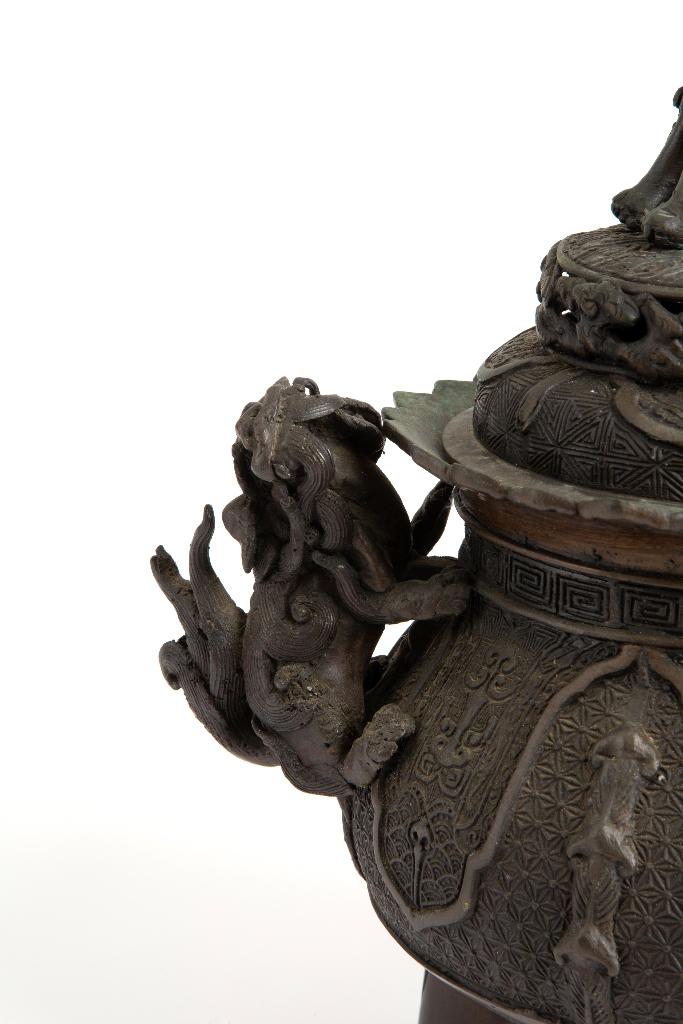 Incensiere in bronzo Meji