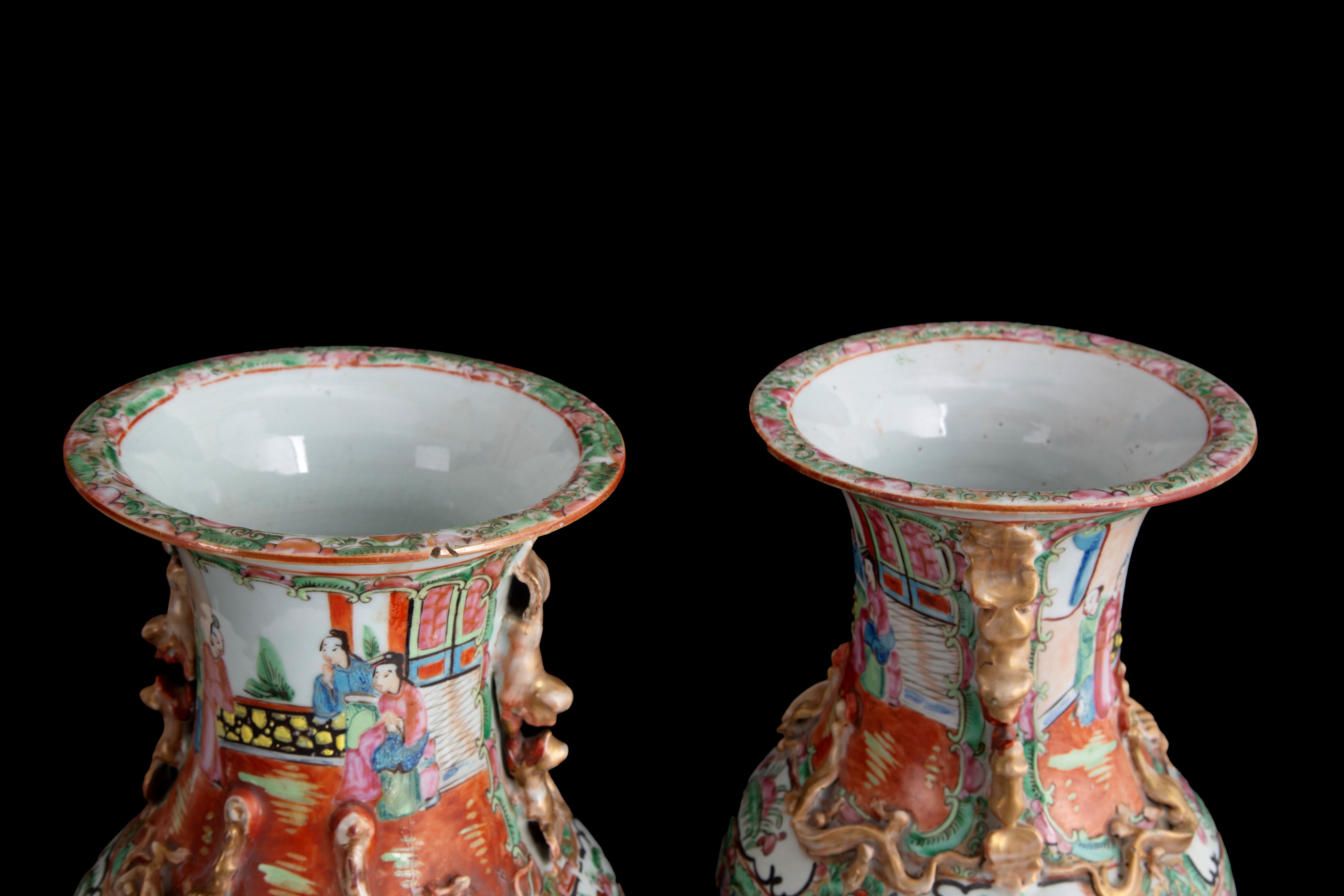 Coppia di vasi Canton