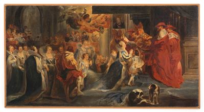 Dipinto "incoronazione di Maria dei Medici"
