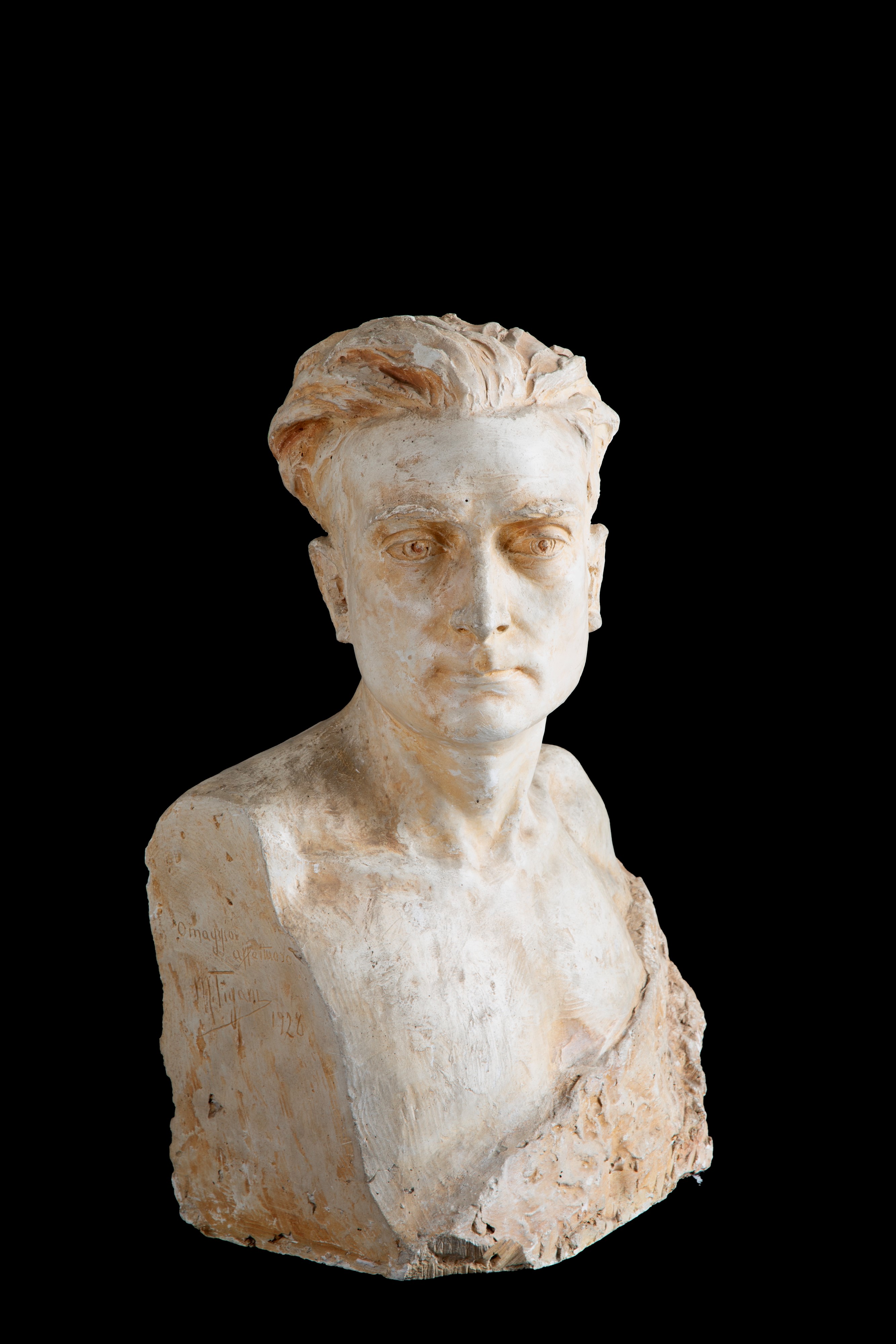 Mario Tigani - Scultura in Gesso "busto Maschile"