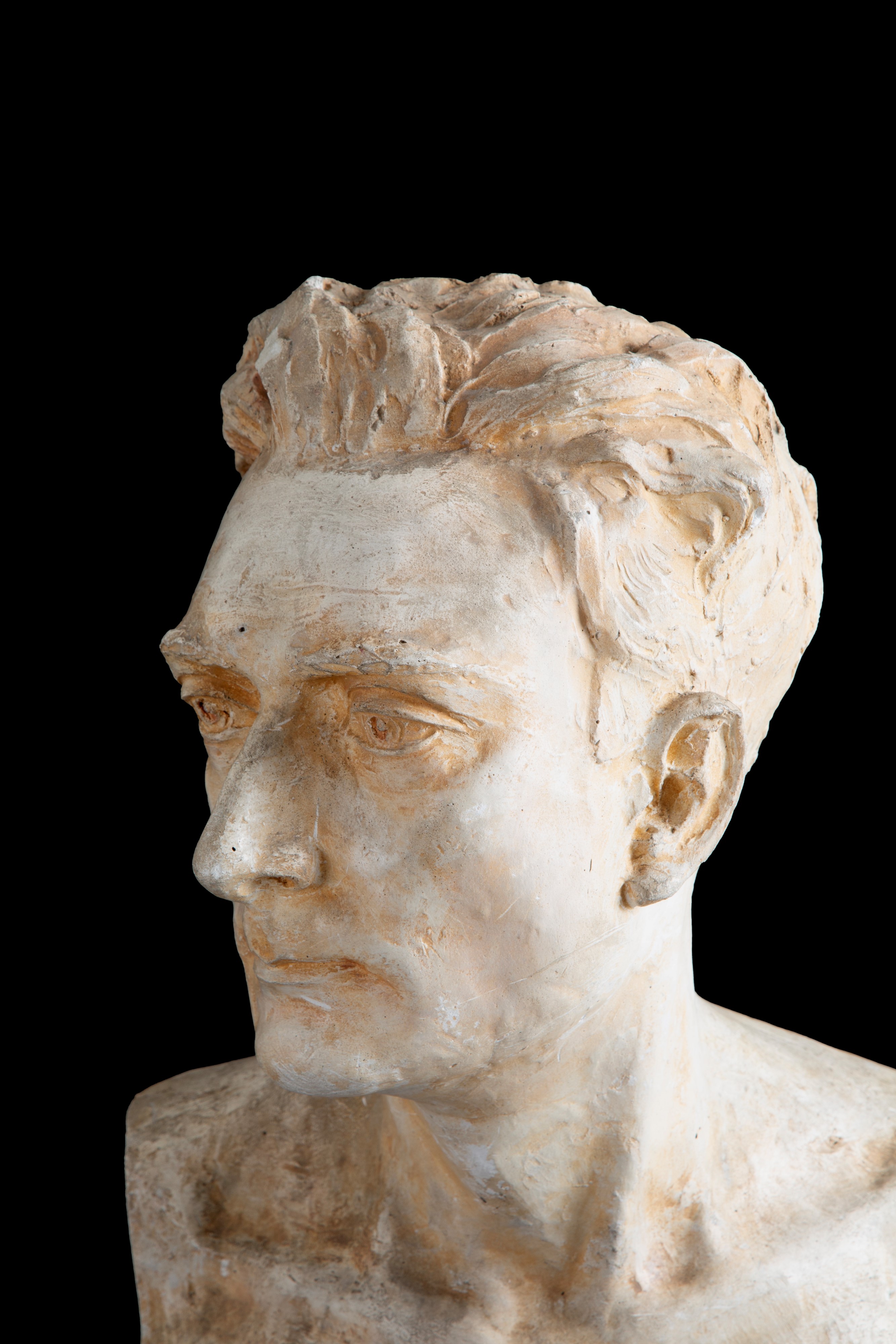 Mario Tigani - Scultura in Gesso "busto Maschile"