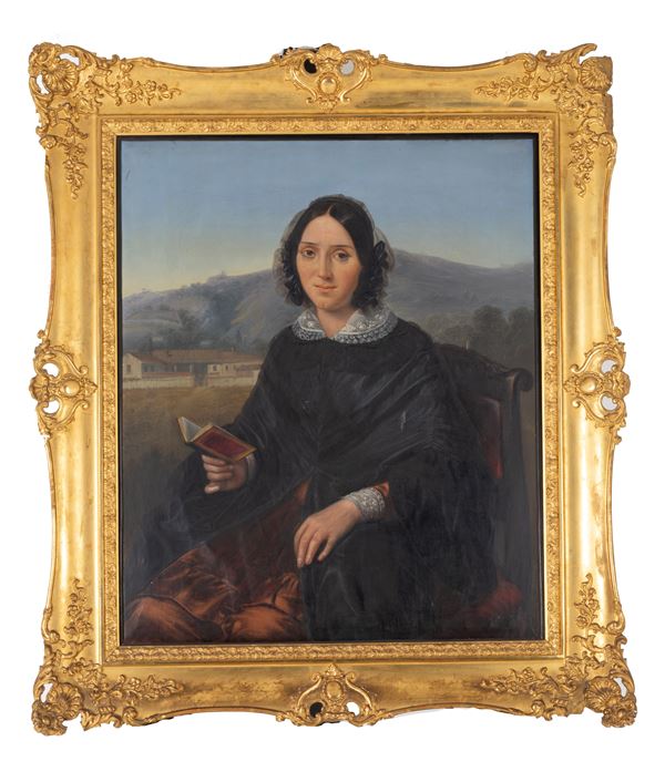 Painting "GENTLEWOMAN WITH BOOK"