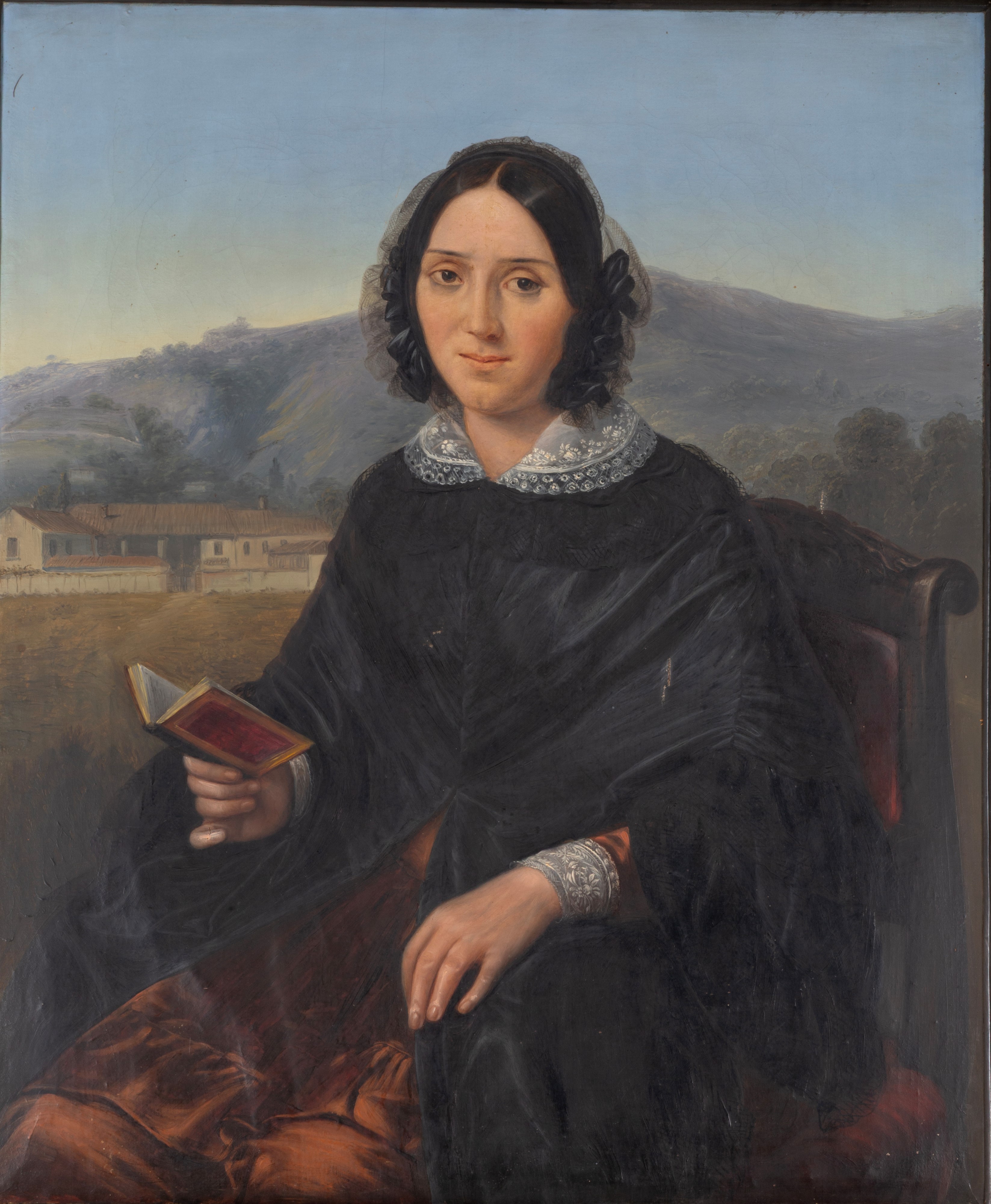Dipinto "gentildonna con Libro"