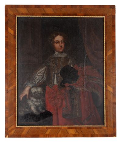 Dipinto "ritratto di Gentiluomo con Cane"