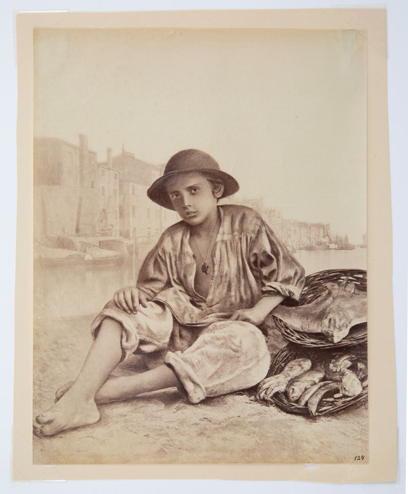 Carlo Naya - "giovane Venditrice di Crostacei, Chioggia"