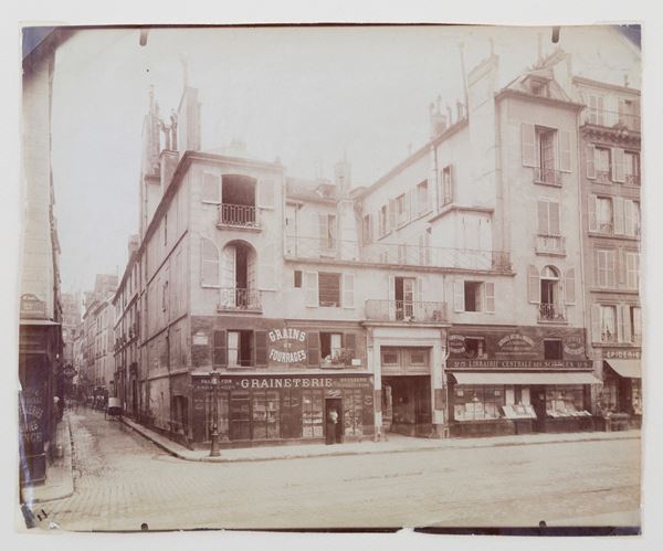 EUGENE ATGET - "VIEILLE MAISON, COIN QUAI DES GRANDS-AUGUSTINS ET GIT LE COEUR, 1903"