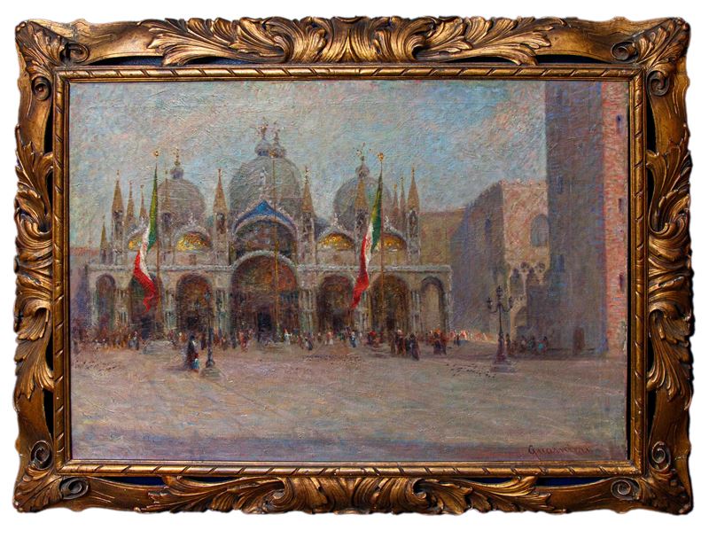 Dipinto "veduta di Piazza San Marco"