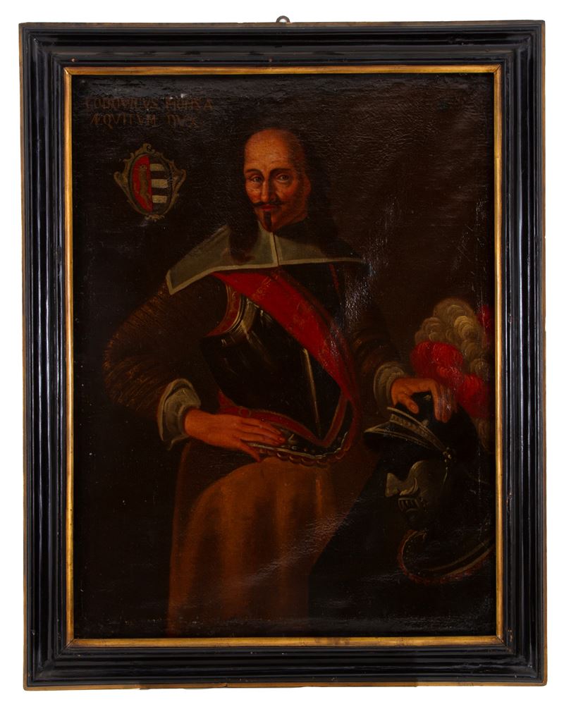 Dipinto "ritratto del Comandante di Cavalleria Ludovico Monza"