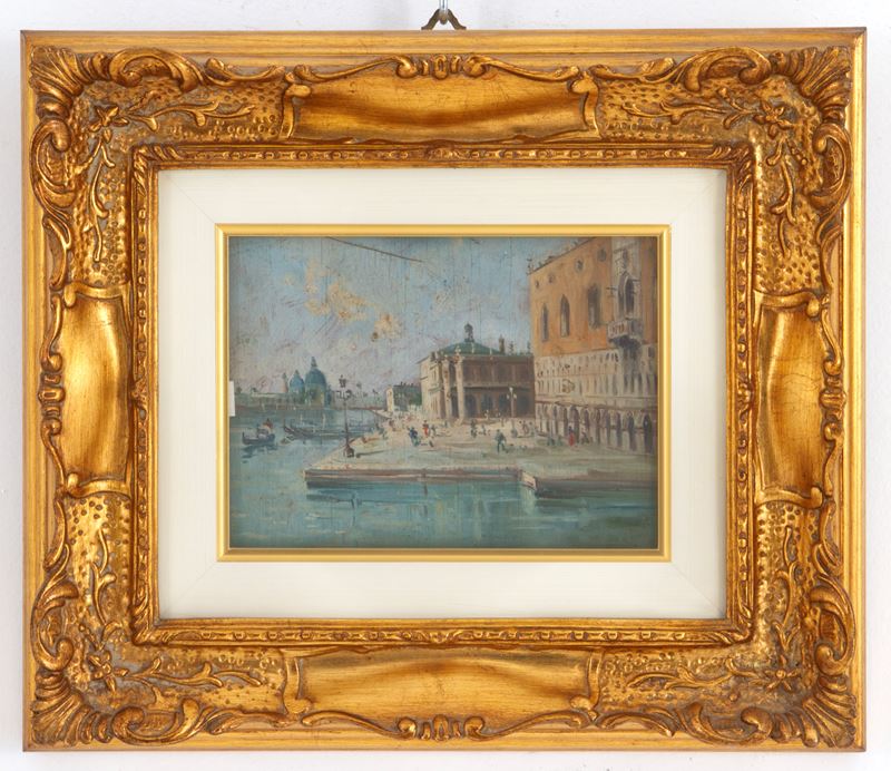 Dipinto "bacino di San Marco e Palazzo Ducale"
