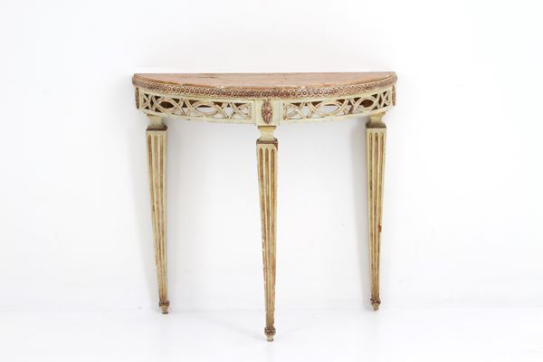 Half-moon console