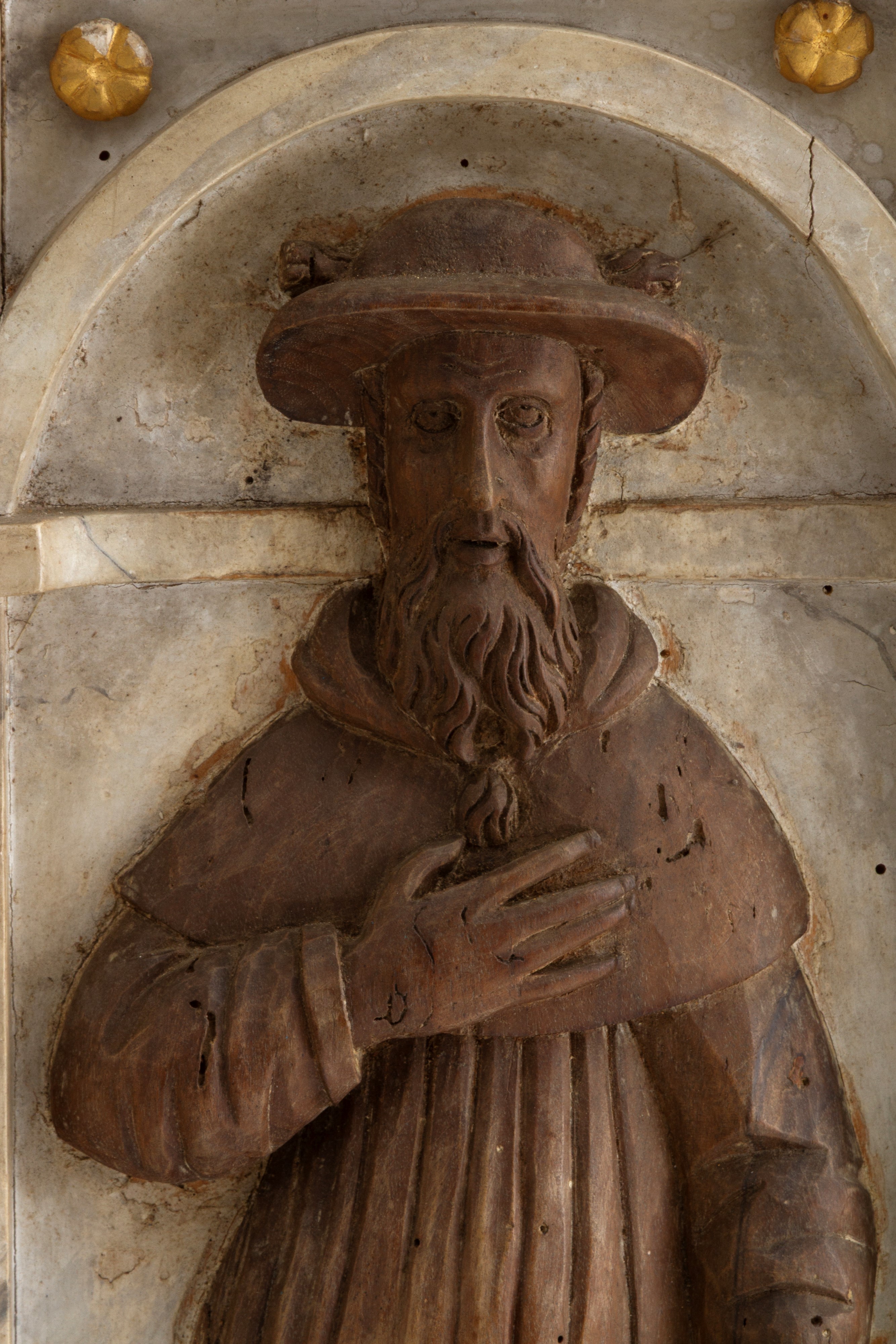 Coppia di altorilievi "SANTI"