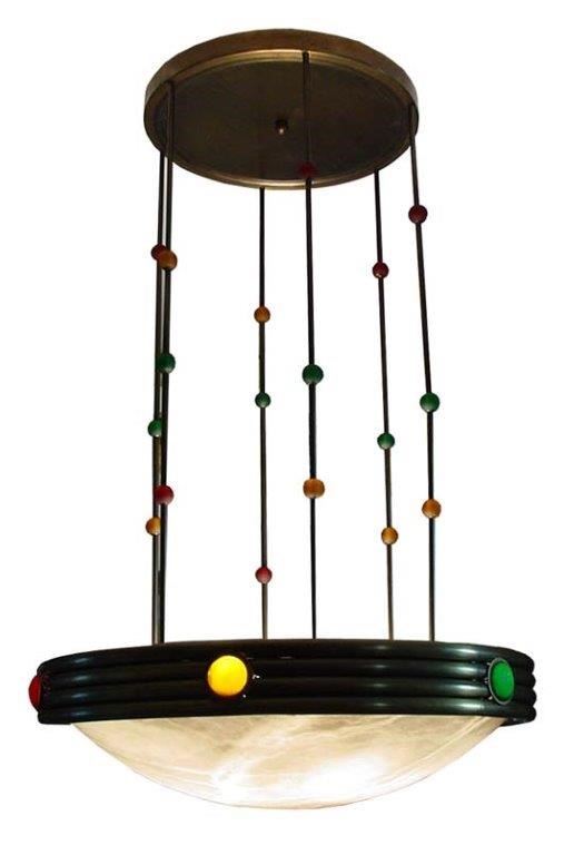 Brass chandelier