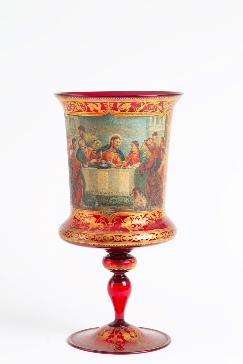 Coppa in vetro di Murano