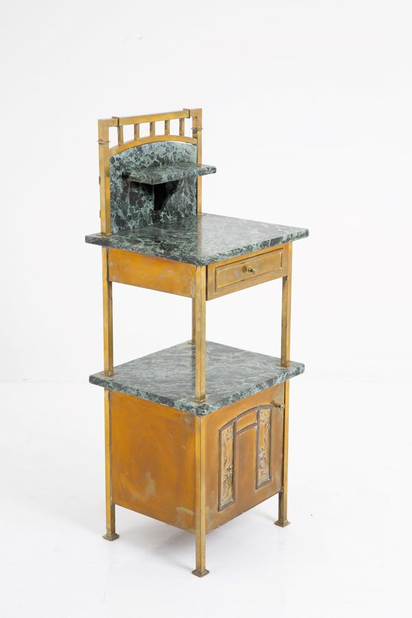 Brass nightstand