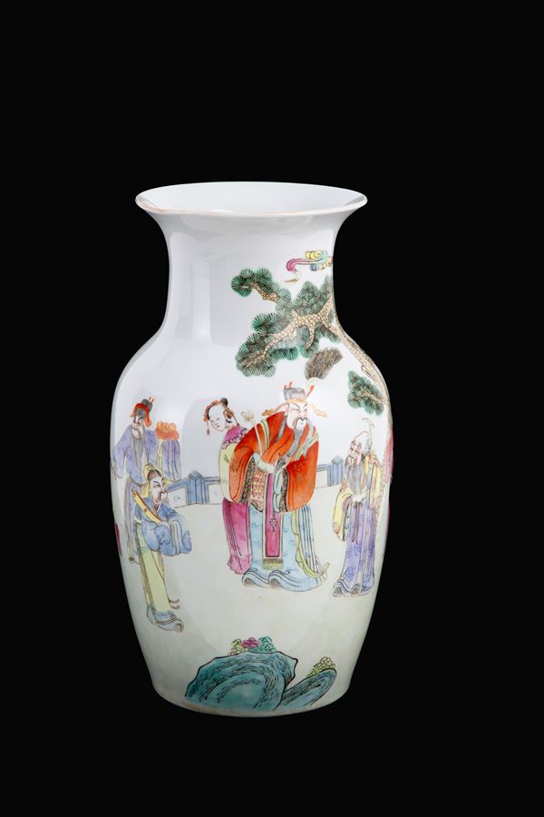 Green Family Porcelain Vase