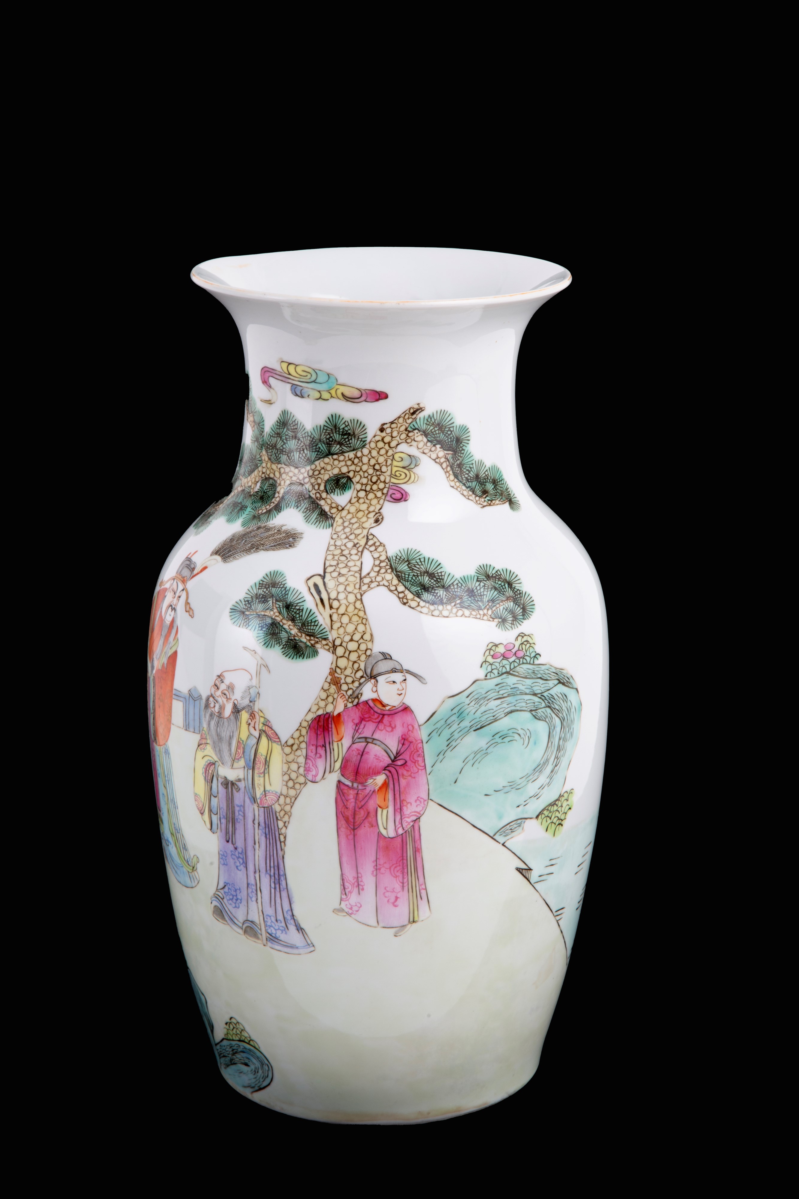 Vaso in porcellana Famiglia Verde