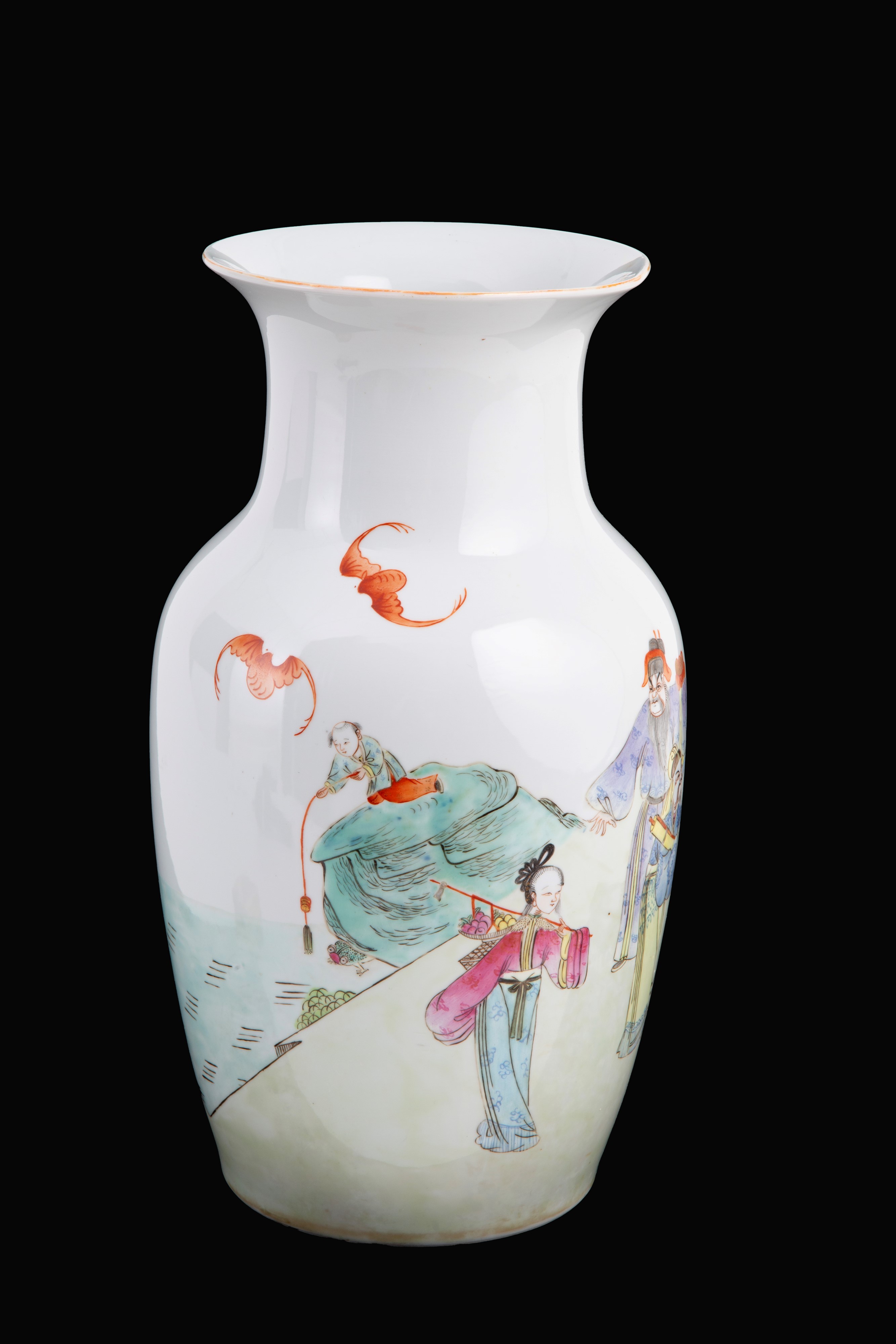 Vaso in porcellana Famiglia Verde