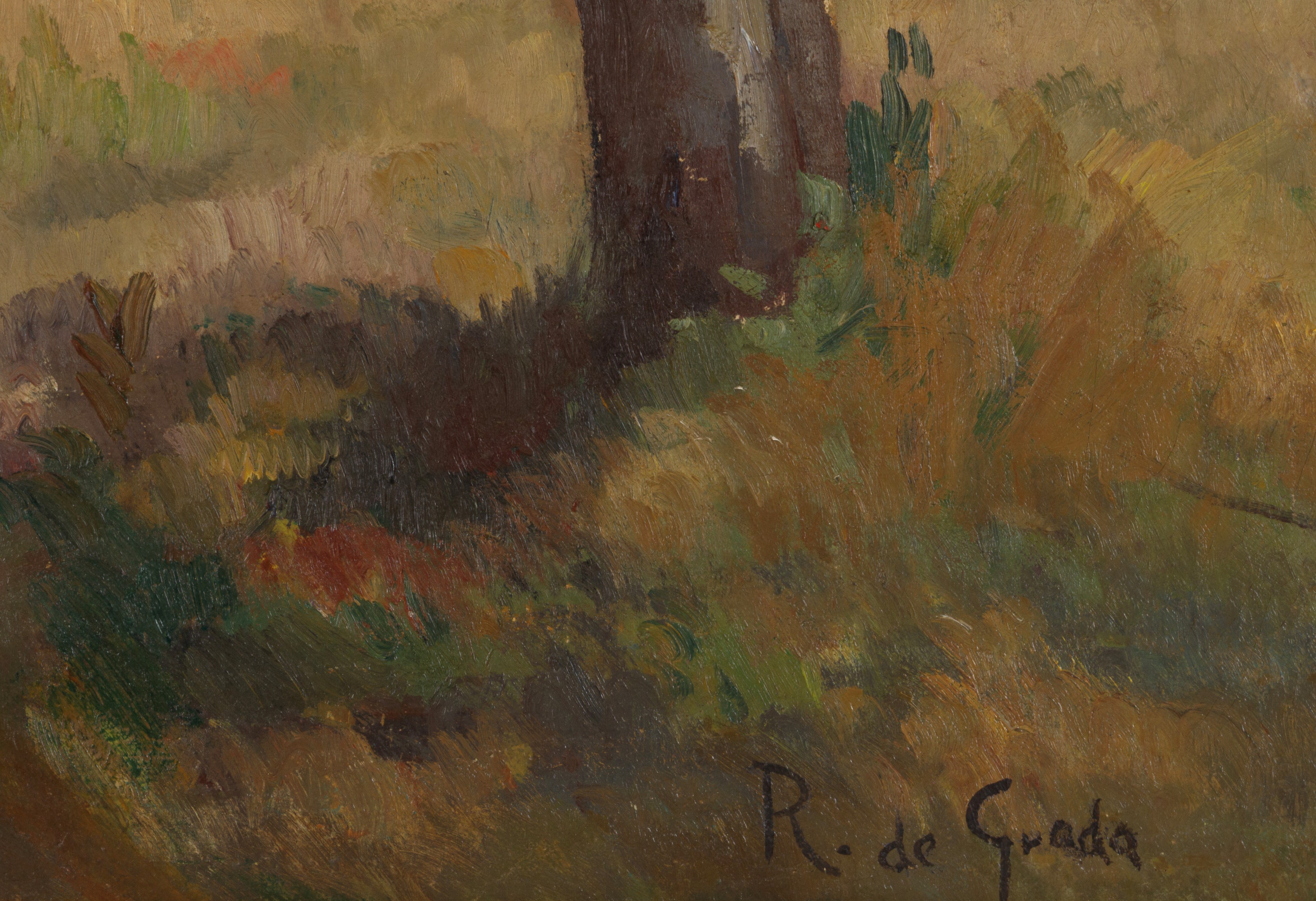 Raffaele De Grada - Uliveto a Montignoso, olio su tela