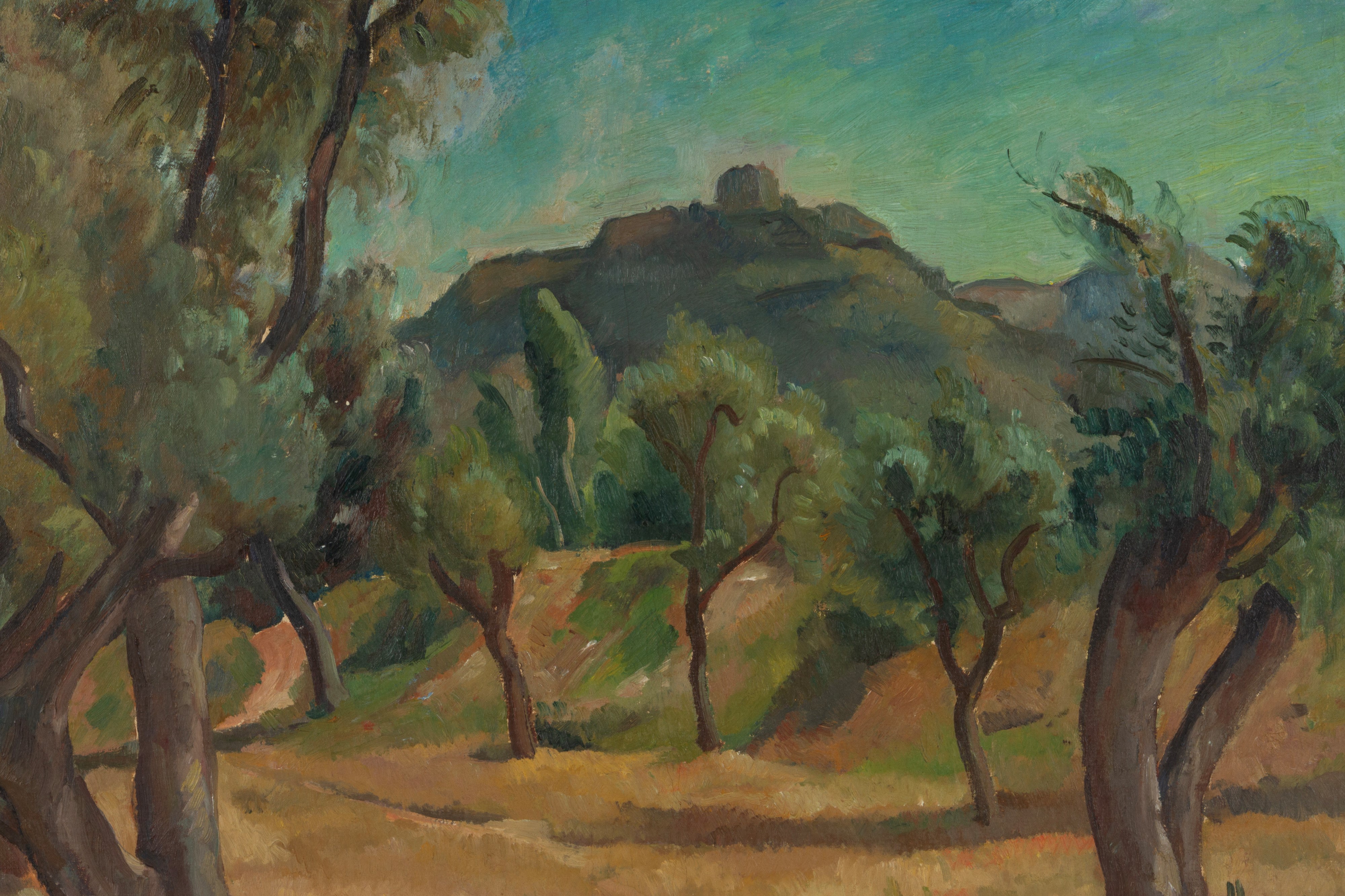 Raffaele De Grada - Uliveto a Montignoso, olio su tela