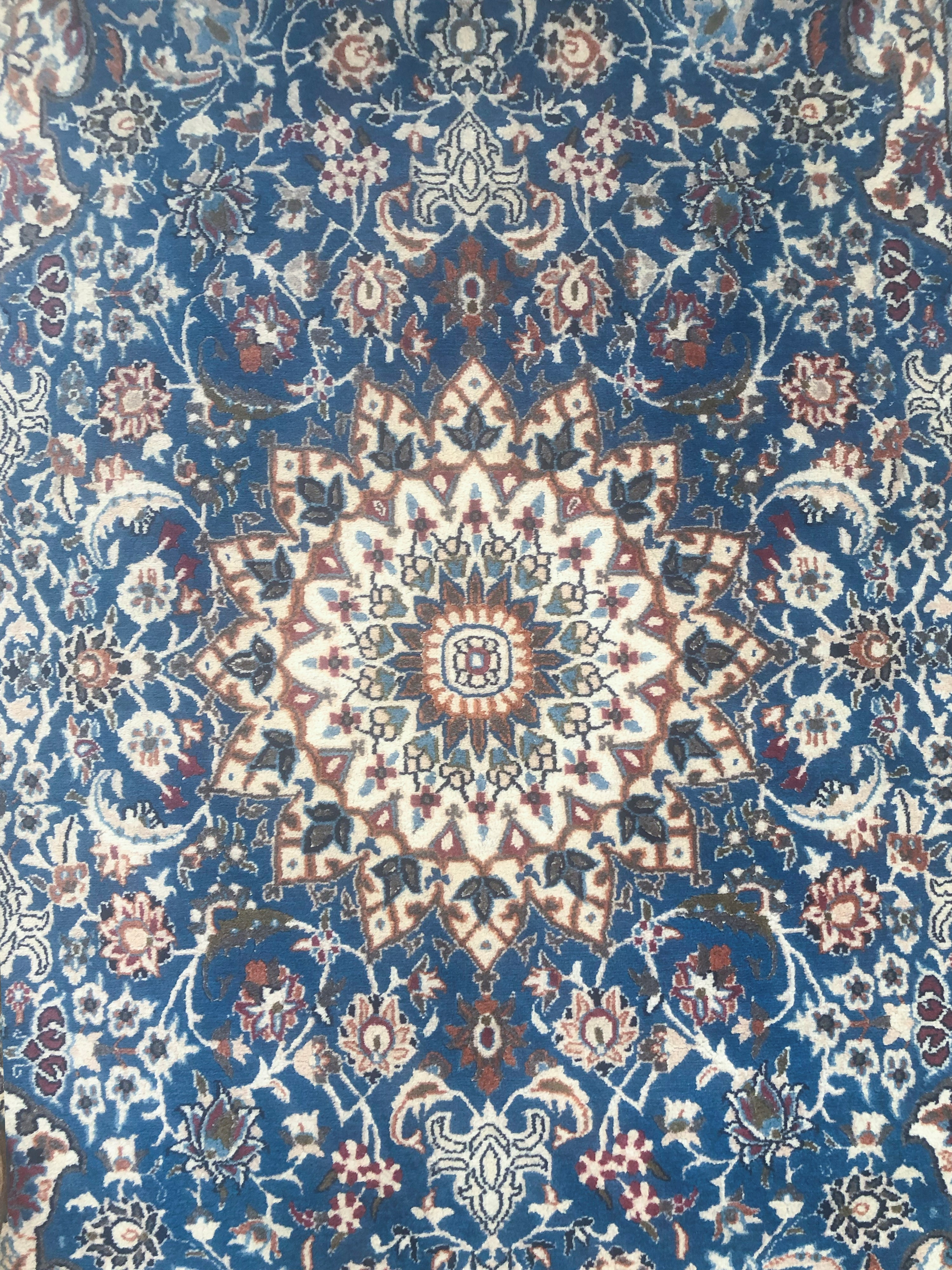 Tappeto Nain in lana e seta. Persia