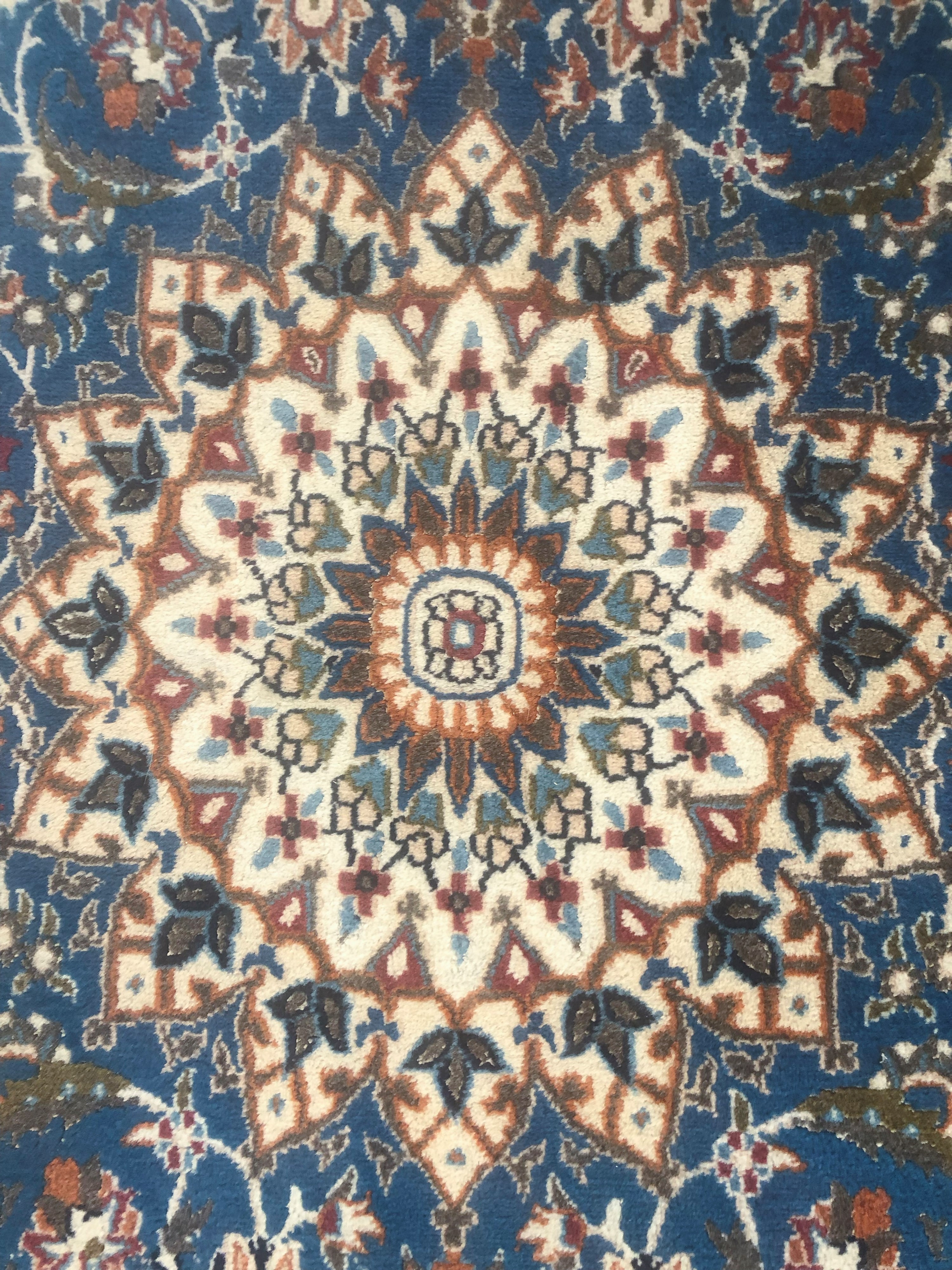 Tappeto Nain in lana e seta. Persia